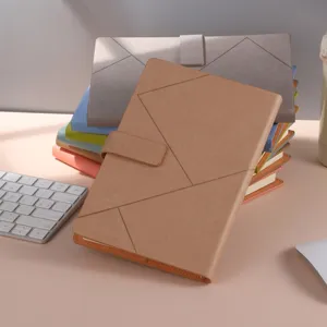 A5 B5 Business Kunstleder Notizbuch Geschenkset Mit Magnetverschluss Geometrisches Muster Dickes Tagebuch Für Büro Schule