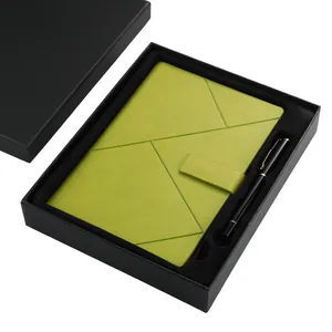 Professionelles A5 Notizbuch-Set mit Magnetverschluss und Stift in Geschenkbox