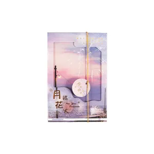 Künstlerisches 30-teiliges Postkartenset mit verträumtem Sonnenuntergang-Motiv