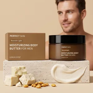 Perfect Skin Hydraterende Bodybutter voor Heren Voedende Crème met Shea Boter en Jojoba-olie voor Dagelijkse Verzorging