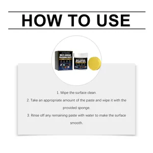 Detailed instructions for using multi-surface polishing paste to clean and buff surfaces