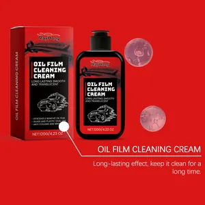 RayHong 120g Autoglas-Ölfilmreinigungspaste mit roter Verpackung und schwarzer Flasche