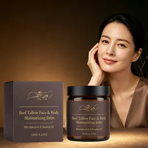 Beef Tallow Moisturizing Balm For Face And Body Nourishing Skincare Balm With Bakuchiol Rosehip Oil Long Lasting Hydration Skin Repair Cream