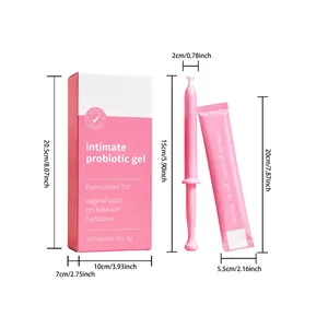 Dimensions détaillées et taille de l'emballage du gel probiotique intime pour femmes
