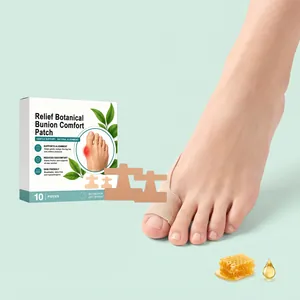 Bunion Comfort Patch Botanical Relief Foot Care Pad Big Toe Straightener Alignment Support Breathable Adhesive Skin Friendly Patch