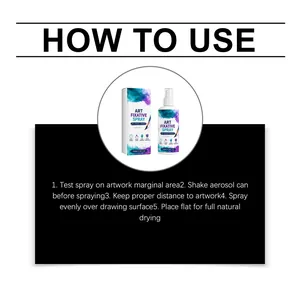 Art fixative spray usage guide for protecting oil paintings and sketches 100ml bottle