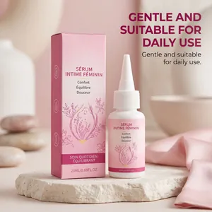 Détail du sérum intime féminin et de son emballage pour le soin