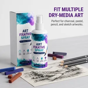 100ml quick-drying art fixative spray for charcoal pastel and pencil drawings with sketch