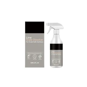 Bouteille de spray détartrant professionnel de 60ml et sa boîte pour salle de bain