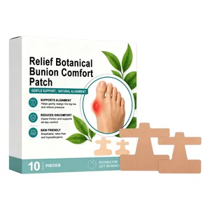 Botanical bunion relief patches for toe alignment and comfort, 10 pieces pack