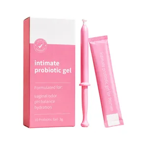Gel probiotique intime pour femmes, équilibre du pH et hydratation, 10 applicateurs de 3g