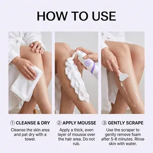Guide étape par étape pour l'application d'une mousse dépilatoire douce sur la peau pour plus de douceur