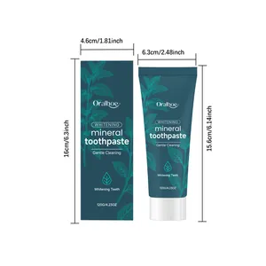 Guía de tamaños detallada para la pasta dental blanqueadora Oralhoe de menta, 120g