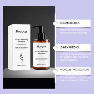Desglose detallado de los ingredientes del champú limpiador del cuero cabelludo Hoegoa