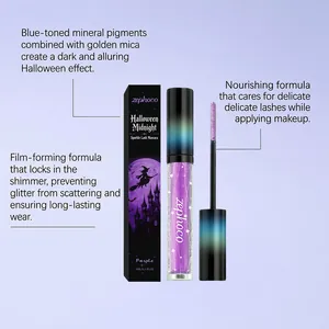 Features of Zephoco Halloween Midnight purple sparkle lash mascara for bold eye makeup