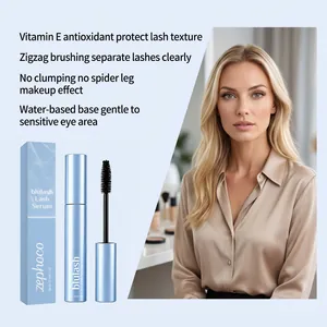 Zephoco blaues Wimpernserum und Mascara-Set mit detaillierter Bürste und Modell-Look