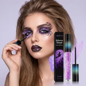 Glitter Mascara Halloween Midnight Sparkle Liquid Eyelash Extension Long Lasting Waterproof Eye Makeup For Women