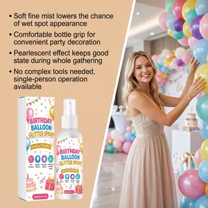 Spray pailleté doré 100 ml pour ballons d'anniversaire et déco de fête