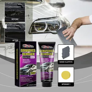 Complete kransverwijderset voor auto's inclusief wax, nanodoeken en spons voor zorg