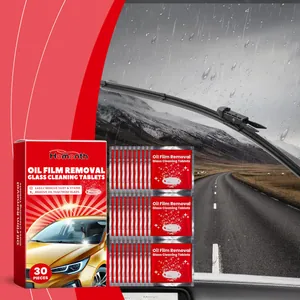 HOMONTH Auto Voorruit Reinigingsvloeistof Tabletten Glas Oliefilm Verwijderaar Bruistabletten Voor Raam Regenbestendig Anti-condens Reiniging