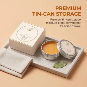 Persimmon soap in a premium tin can with moisture-proof packaging for travel.