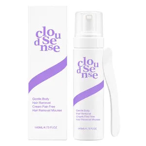 Coffret de mousse dépilatoire douce et sans douleur avec flacon de 140ml et spatule