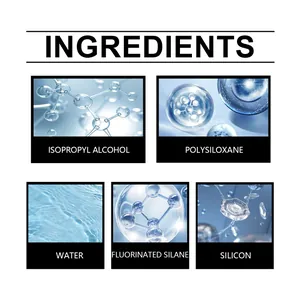 Gráfico detallado de ingredientes del agente de revestimiento de parabrisas