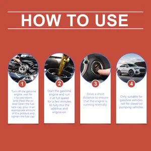 Step-by-step instructional guide for engine carbon removal and anti-wear additive usage