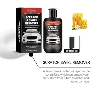 RayHong 100g car scratch and swirl remover cream with application sponge accessory