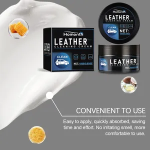 Macro della texture crema pulizia pelle Homonth con vasetto e confezione da 100g
