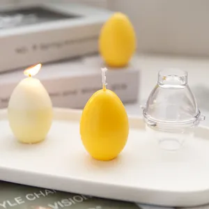 Egg Shaped Candle Mold PC Plastic DIY Candle Making Tool For Homemade Proportional Wax Egg Crafting Supplies Handmade Mold