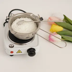 Electric wax melting furnace kit with stainless steel pot for DIY scented candle making