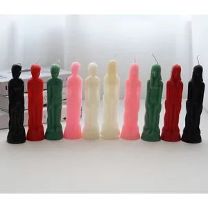 Handmade Human Body Shape Artistic Candle Paraffin Wax Men Women Nude Torso Sculpture Home Decor Candle Silicone Molds