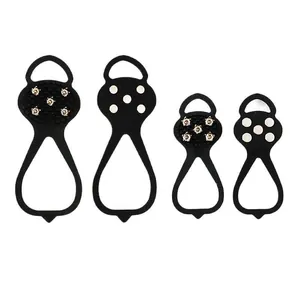 Professional 5-stud anti-slip ice cleats for snow walking and climbing shoe covers