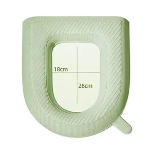 Κοντινή όψη των εσωτερικών διαστάσεων 18cm x 26cm του πράσινου αδιάβροχου χαλιού λεκάνης.