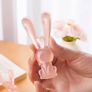 Masajeador Facial Manual Creativo con Forma de Conejo para Levantamiento de Nariz y Firmeza de la Piel Decoración de Escritorio Material PP Herramienta de SPA Facial Regalo