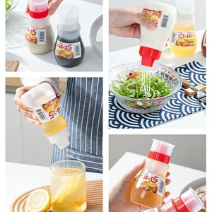 Portable multi-hole sauce squeeze bottle for salad dressing and honey dispenser