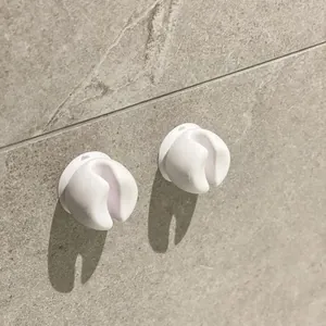Wandmontierter Saugnapf Zahnbürstenhalter Minimalistisch Ohne Bohren Elektrische Zahnbürstenständer Wasserdichte Badezimmer Aufbewahrungshaken Weiß
