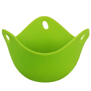 Pocheuse à œufs en silicone vert de qualité alimentaire pour la cuisine