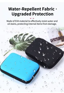 Waterproof EVA hard shell storage case for 2.5-inch hard drive and digital accessories