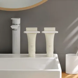 Efficient manual tube squeezer for toothpaste and facial cleanser in a bathroom