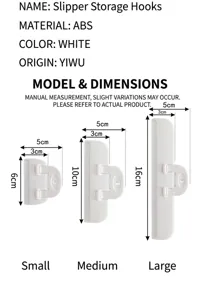 Detailed technical dimensions for small medium and large plastic food sealing clips