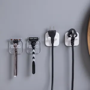 Vielseitige selbstklebende Wandhalterung für Rasierer und Stecker zur Badaufbewahrung im Haus