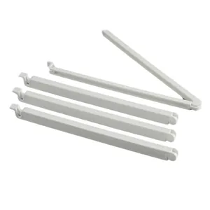 Set witte plastic vershoudclips voor het sluiten van voedselzakken in elke keuken