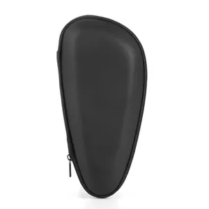 Universal black EVA hard shell travel storage case for electric shavers with zipper