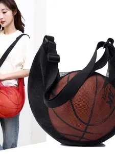 Sac de transport en filet réglable pour ballons de basket et football pour entraînement