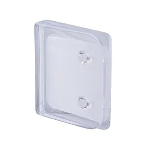 Punch-free transparent shower curtain clip holder for windproof bathroom use