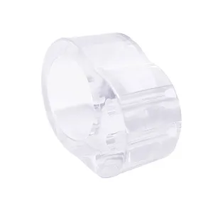 Durable transparent silicone door handle bumper stopper ring for wall protection