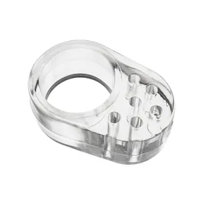 Minimalist transparent silicone door handle stopper ring for home wall protection