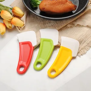 Raschietto da Cucina in Silicone Multiuso Padella Ciotola Piatto Pulizia Macchie d'Olio Con Impugnatura Ergonomica Foro per Appenderlo
